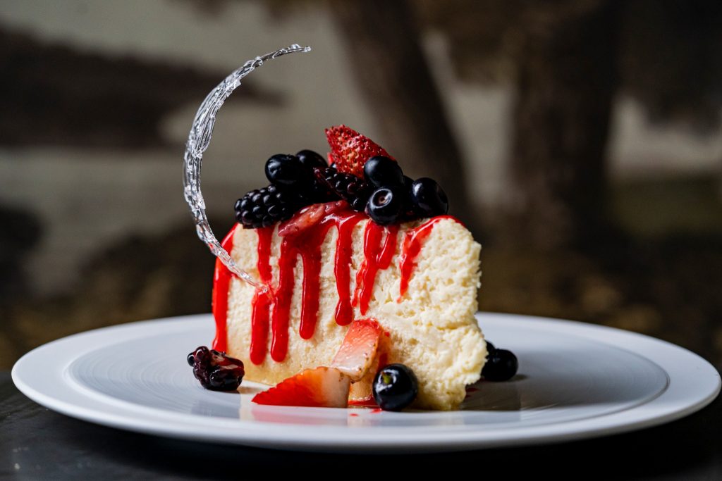 New York Cheesecake served at Harry’s Prime Steakhouse & Raw Bar